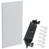 GS113D Hager - Plaque de fond isolante coffret électrique Gamma 1 rangée 13 modules