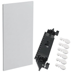 GS413D Hager - Plaque de fond isolante coffret électrique Gamma 4 rangées 13 modules