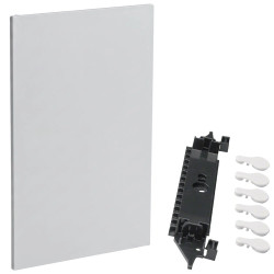 GS318D Hager - Plaque de fond isolante coffret électrique Gamma 3 rangées 18 modules