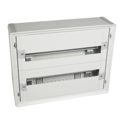 401802 Legrand Tableau tertiaire isolant XL3 160 - 2 rangées de 24 modules - Tout modulaire - Prêt à l'emploi