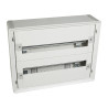 401802 Legrand Tableau tertiaire isolant XL3 160 - 2 rangées de 24 modules - Tout modulaire - Prêt à l'emploi
