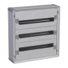 401803 Legrand Tableau tertiaire isolant XL3 160 - 3 rangées de 24 modules - Tout modulaire - Prêt à l'emploi