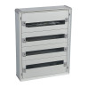 401804 Legrand Tableau tertiaire isolant XL3 160 - 4 rangées de 24 modules - Tout modulaire - Prêt à l'emploi