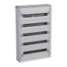 401805 Legrand Tableau tertiaire isolant XL3 160 - 5 rangées de 24 modules - Tout modulaire - Prêt à l'emploi