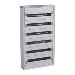 401806 Legrand Tableau tertiaire isolant XL3 160 - 6 rangées de 24 modules - Tout modulaire - Prêt à l'emploi