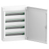 LVSXQ424 Tableau tertiaire PrismaSet XS plastique saillie 4 rangées 24 modules - COMPLET AVEC PORTE et accessoires