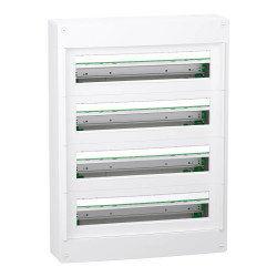 LVSXT424 Schneider - Coffret PrismaSet XS saillie 4 rangées 24 modules - Plastique - SANS PORTE