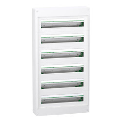 LVSXT624 Schneider - Coffret PrismaSet XS saillie 6 rangées 24 modules - Plastique - SANS PORTE