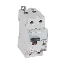 411047 disjoncteur différentiel 1P+N C6 30mA type A Legrand DX3