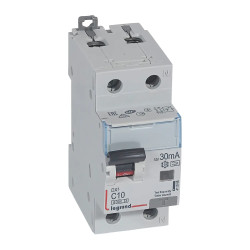 411048 disjoncteur différentiel 1P+N C10 30mA type A Legrand DX3