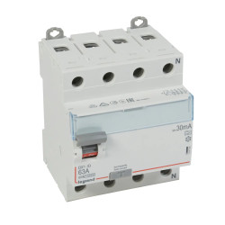 411761 interrupteur différentiel 4P 63A 30mA type A Legrand DX3