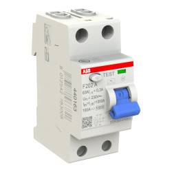 440163 Inter diff ABB 2P 63A 300mA Type A 2CSF202101R3630 F202 A-63/0.3