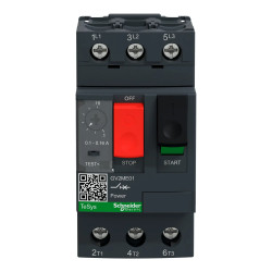 GV2ME01 - Disjoncteur moteur Schneider GV2 réglable de 0,1 à 0,16A - triphasé 3P 3d - déclencheur magnéto-thermique
