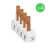 A9XPC604 Schneider LOT 4x connecteur 35mm² pour peigne 1P+N Acti9