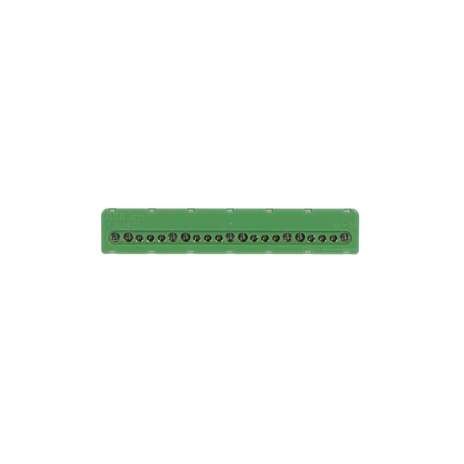 1SPE007715F0744 ABB Bornier terre vis 100A 21 trous 9x16mm2 12x6mm2 Mistral 799195