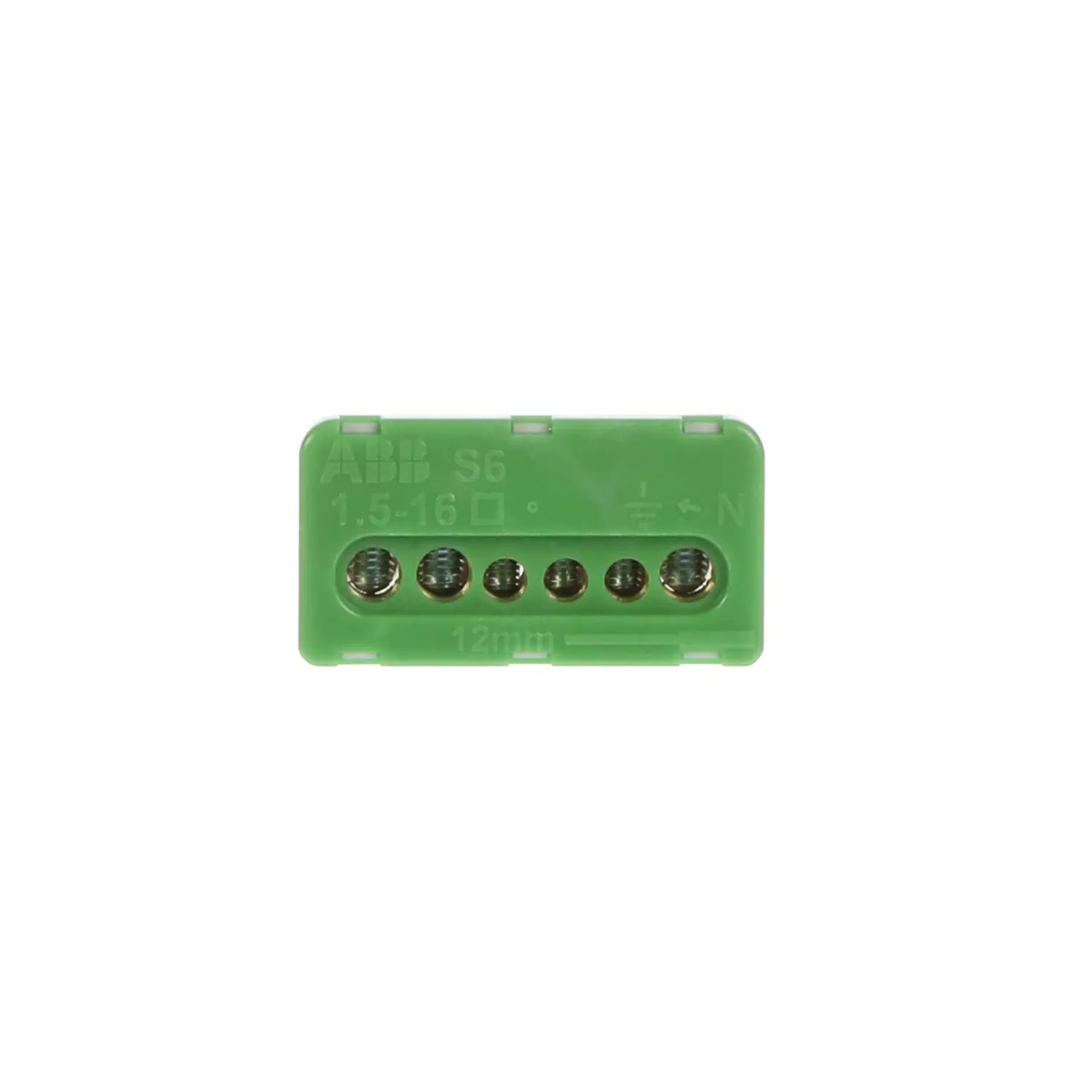 1SPE007715F0741 ABB Bornier terre vis 100A 6 trous 3x16mm2 3x6mm2 Mistral 799192