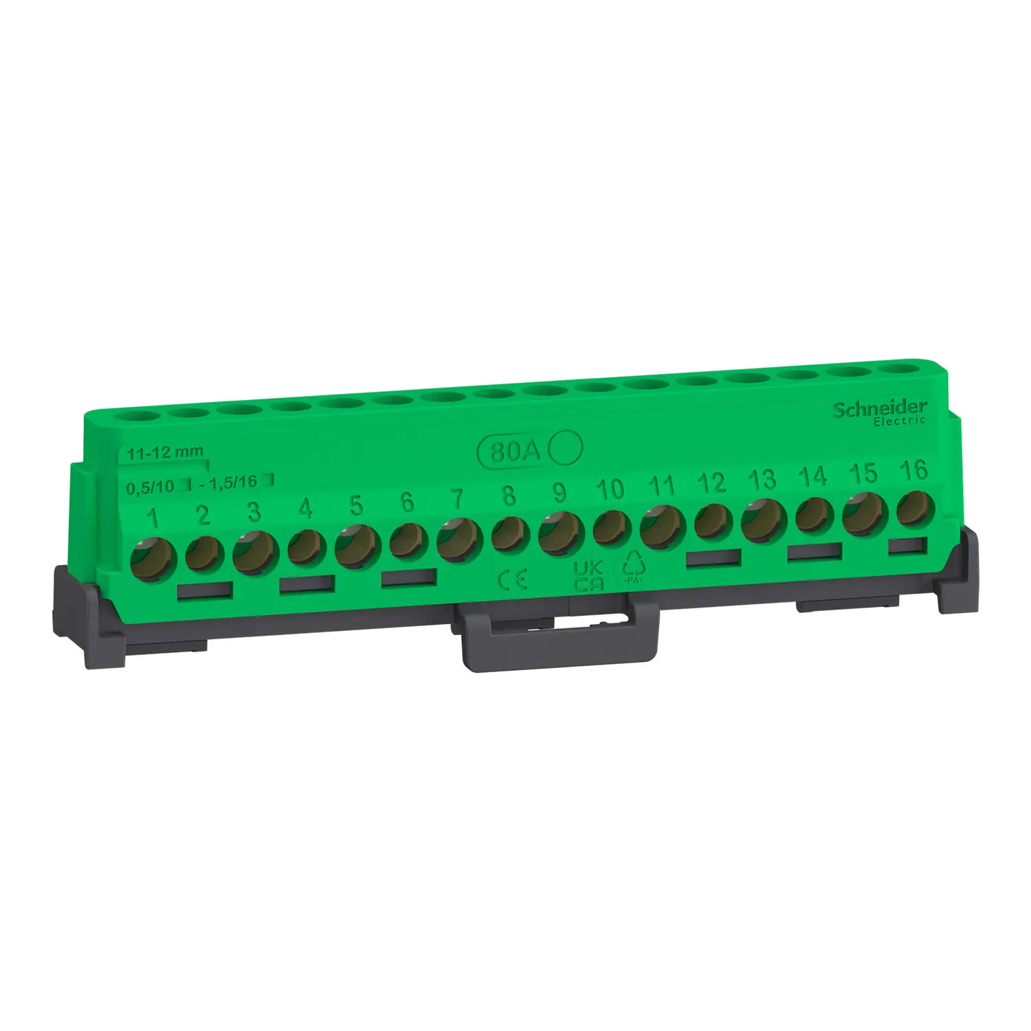 LGYT2A16 Schneider Bornier terre ou neutre 80A 16 trous vis