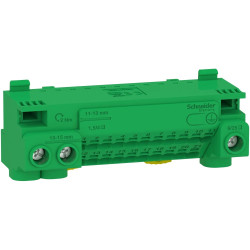 LGYT1E24 Schneider Bornier de terre Resi9 63A 24 trous auto et vis