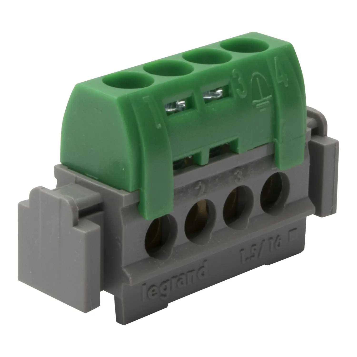 004830 Legrand Bornier terre isolé IP2X à vis 4 connexions 47mm LEG004830