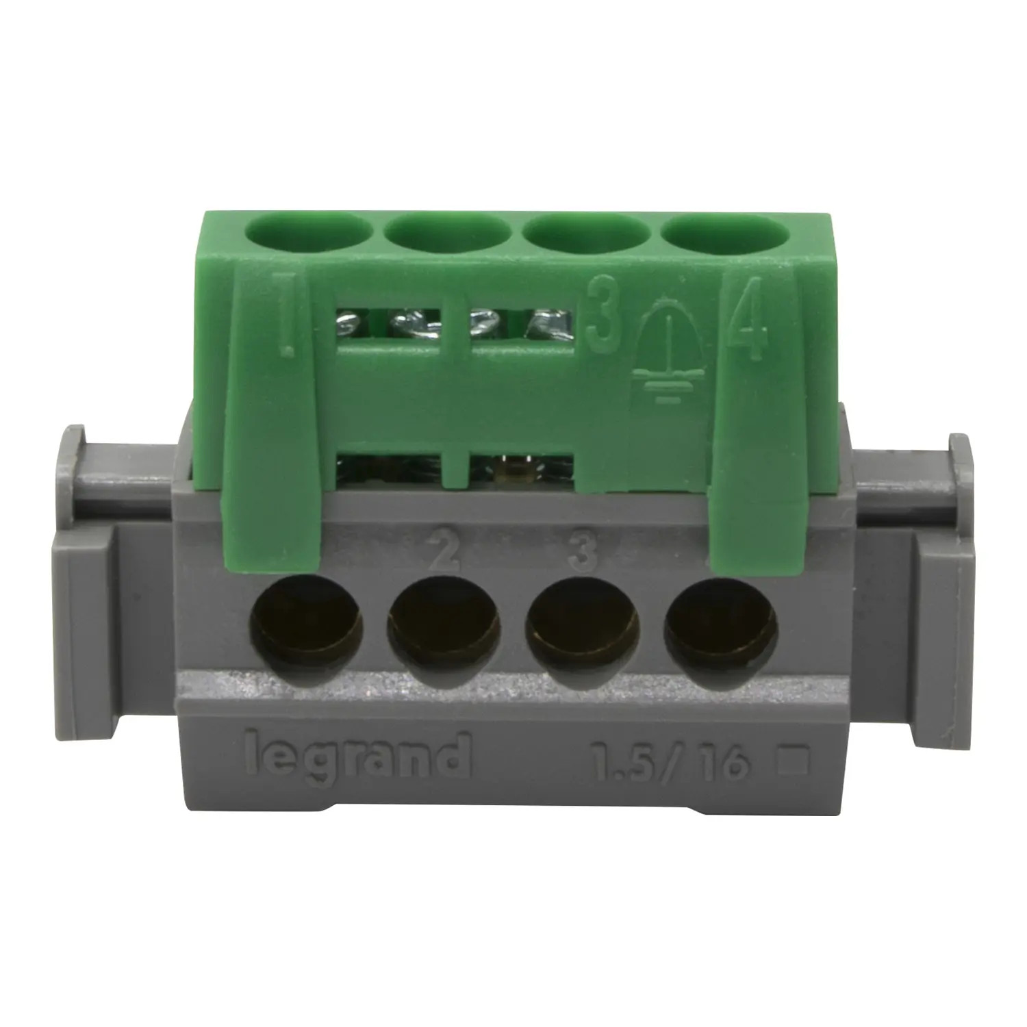 004830 Legrand Bornier terre isolé IP2X à vis 4 connexions 47mm LEG004830