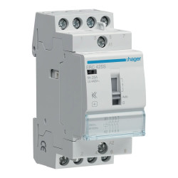 Hager ERC425S - Contacteur jour nuit triphasé silencieux 25A 4NO