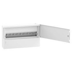 MIP12118 Tableau électrique 18 modules Schneider Resi9 MP Mini Pragma - 1 rangée - Avec porte - Avec bornier