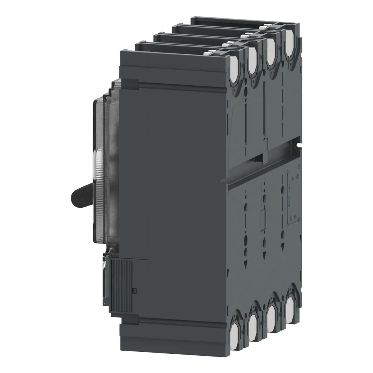 C40F42D400 - Disjoncteur 400A Schneider 4P4D réglable de 160A à 400A - MicroLogic 2.3 - 36kA - ComPact NSX400F - Sans Vigi