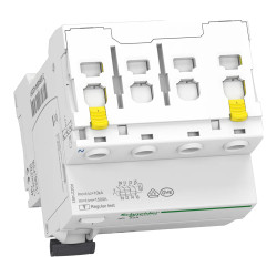 A9Z21463 Schneider - Interrupteur différentiel tétra 4P 63A 30mA Type A - Auxiliarisable - Doubles bornes - Acti9 iID