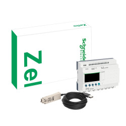 SR3PACKBD Schneider Pack Zelio Logic 10 E/S 24Vcc + câble USB