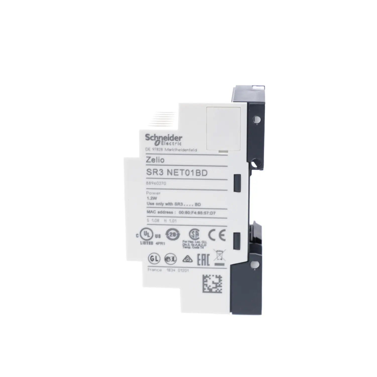 SR3NET01BD Schneider Module Ethernet Modbus TCP relais Zelio Logic SR3