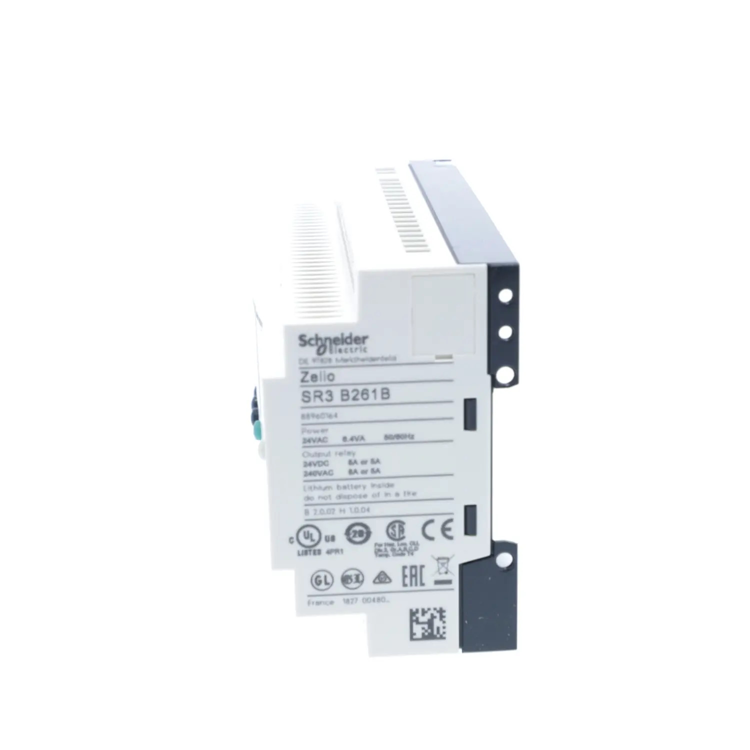 SR3B261B Schneider Relais Zelio Logic modulaire 26 E/S 24Vac, horloge + écran