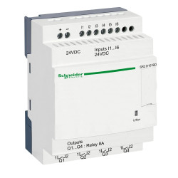 SR2D101BD Schneider Relais Zelio Logic 10 E/S 24Vcc, sans écran ni horloge
