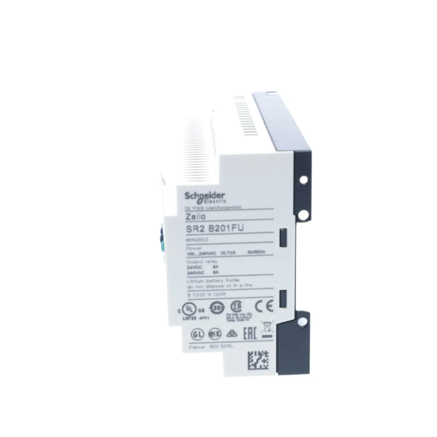 SR2B201FU Schneider Relais Zelio Logic 20 E/S 230V, horloge + écran
