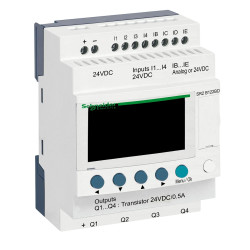 SR2B122BD Schneider Relais Zelio Logic 12 E/S 24Vcc transistor, horloge + écran