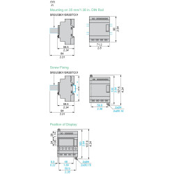 SR2B121JD Schneider Relais Zelio Logic 12 E/S 12Vcc, horloge + écran
