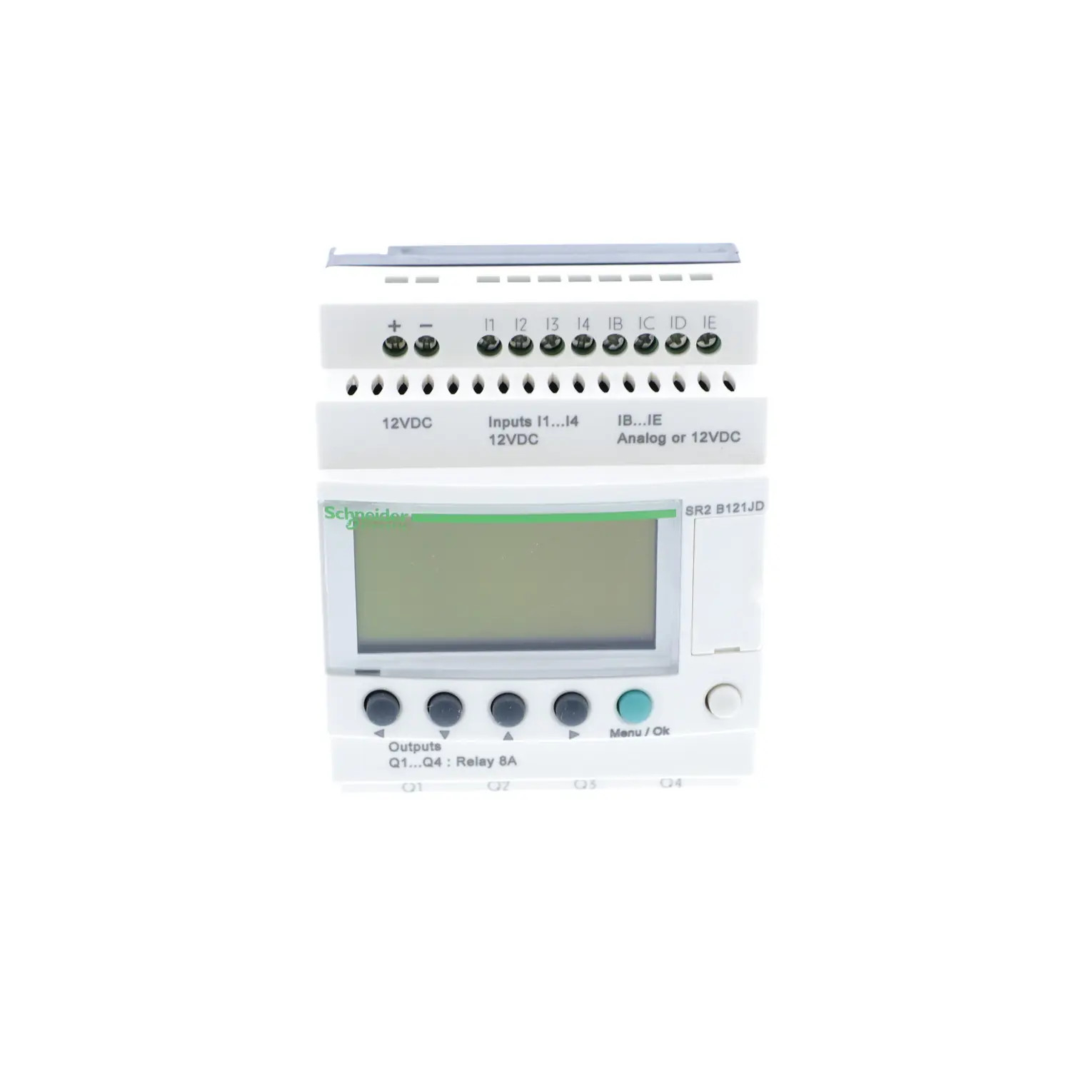 SR2B121JD Schneider Relais Zelio Logic 12 E/S 12Vcc, horloge + écran