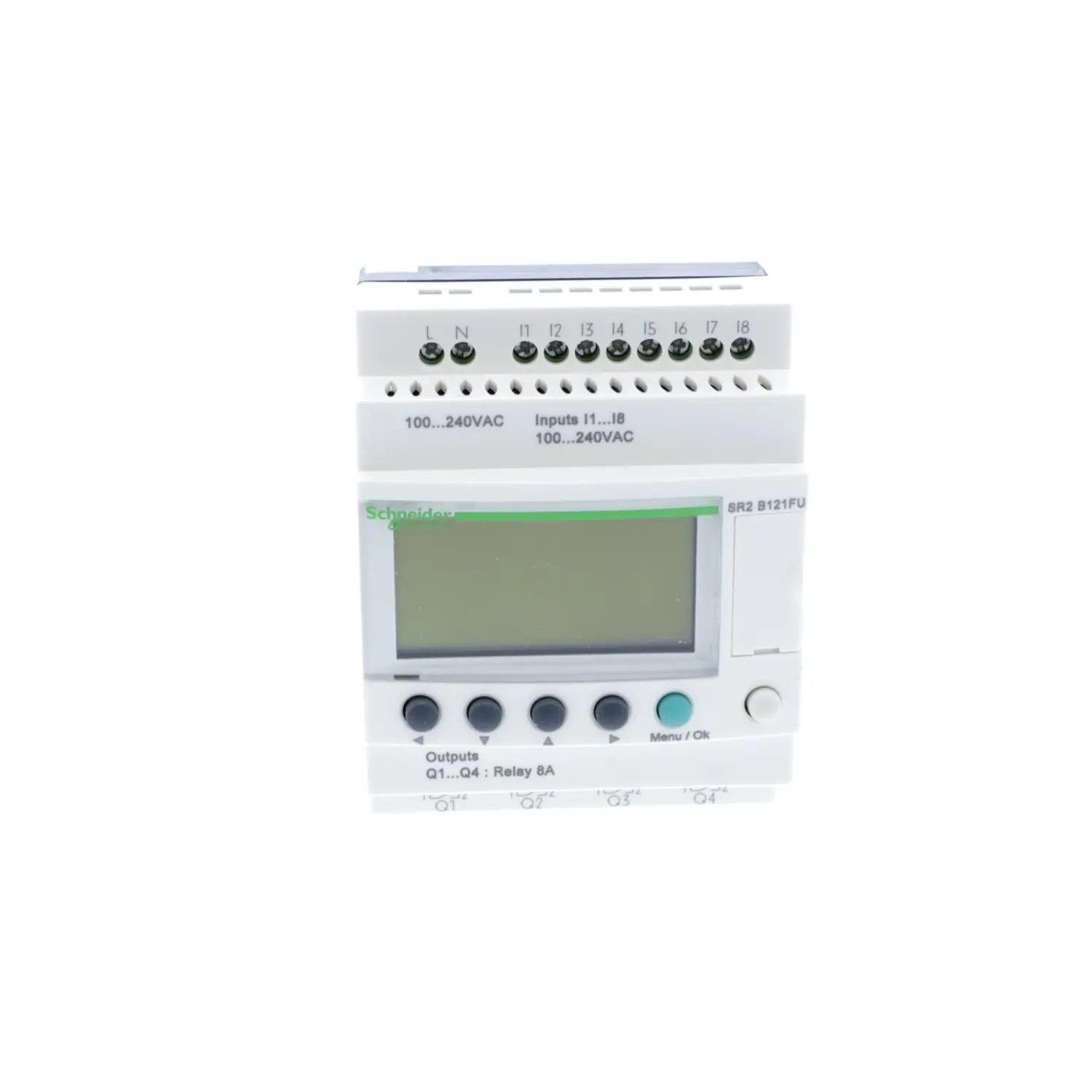SR2B121FU Schneider Relais Zelio Logic 12 E/S 230V, horloge + écran