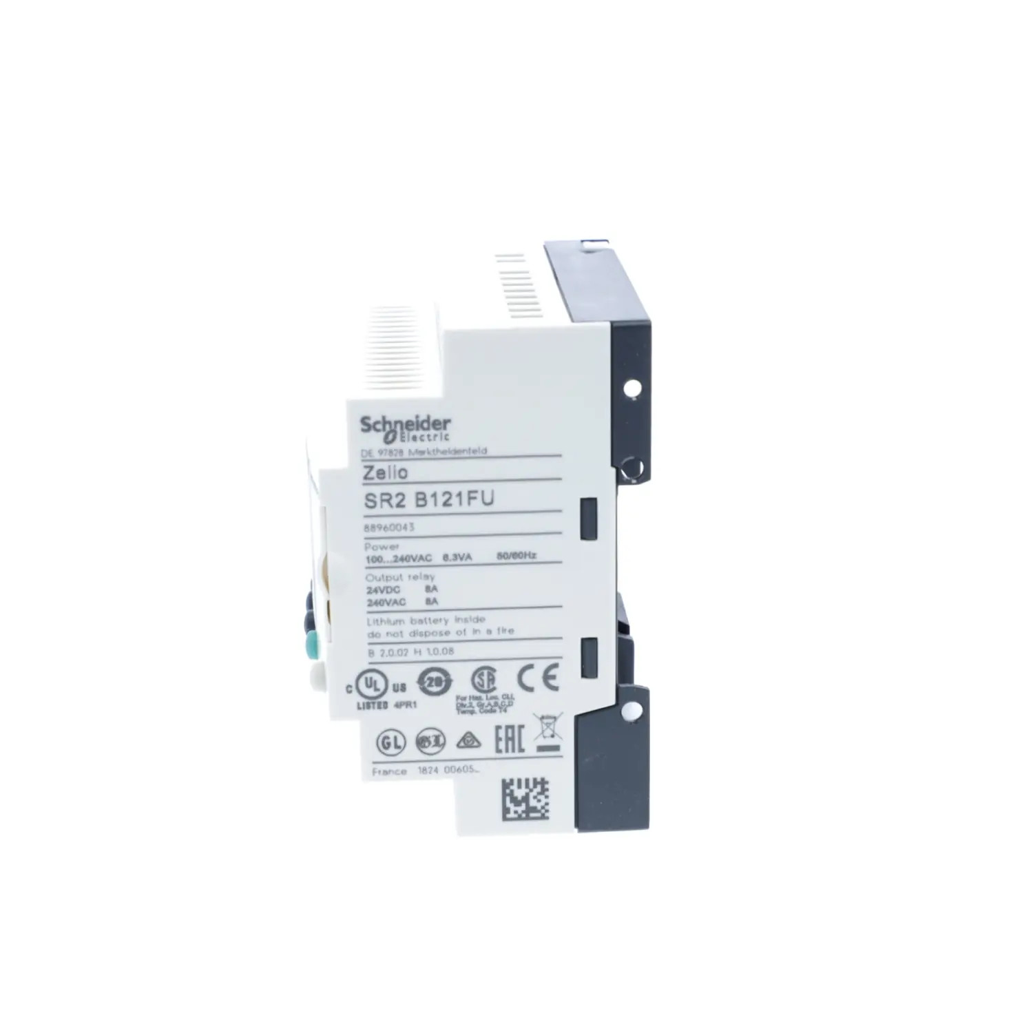 SR2B121FU Schneider Relais Zelio Logic 12 E/S 230V, horloge + écran