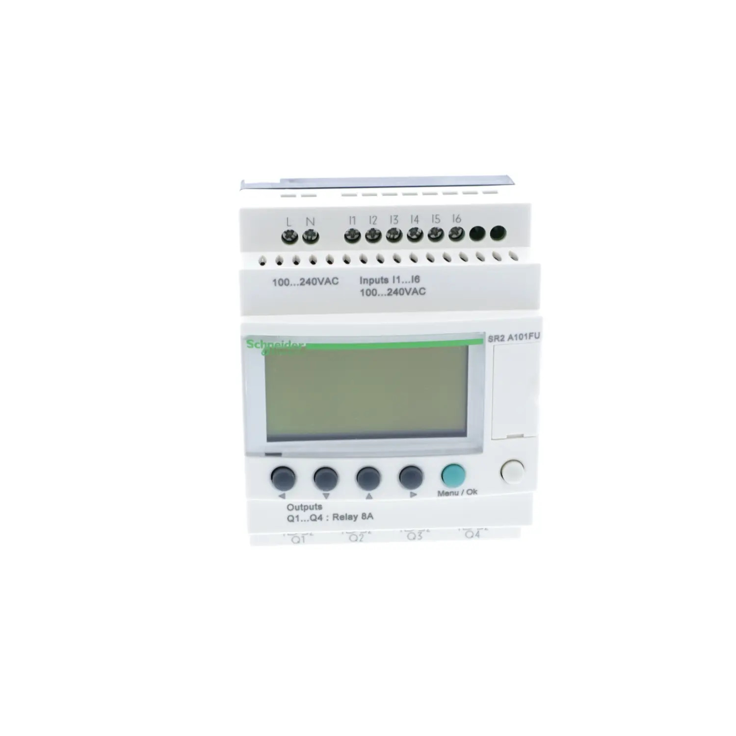 SR2A101FU Schneider Relais Zelio Logic 10 E/S 230V, écran sans horloge