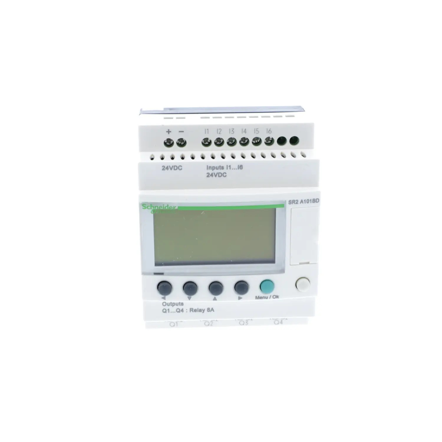 SR2A101BD Schneider Relais Zelio Logic 10 E/S 24Vcc, écran sans horloge