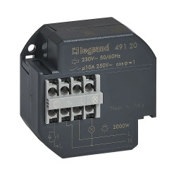 049120 Legrand Télérupteur encastrable silencieux unipolaire 1NO 10A