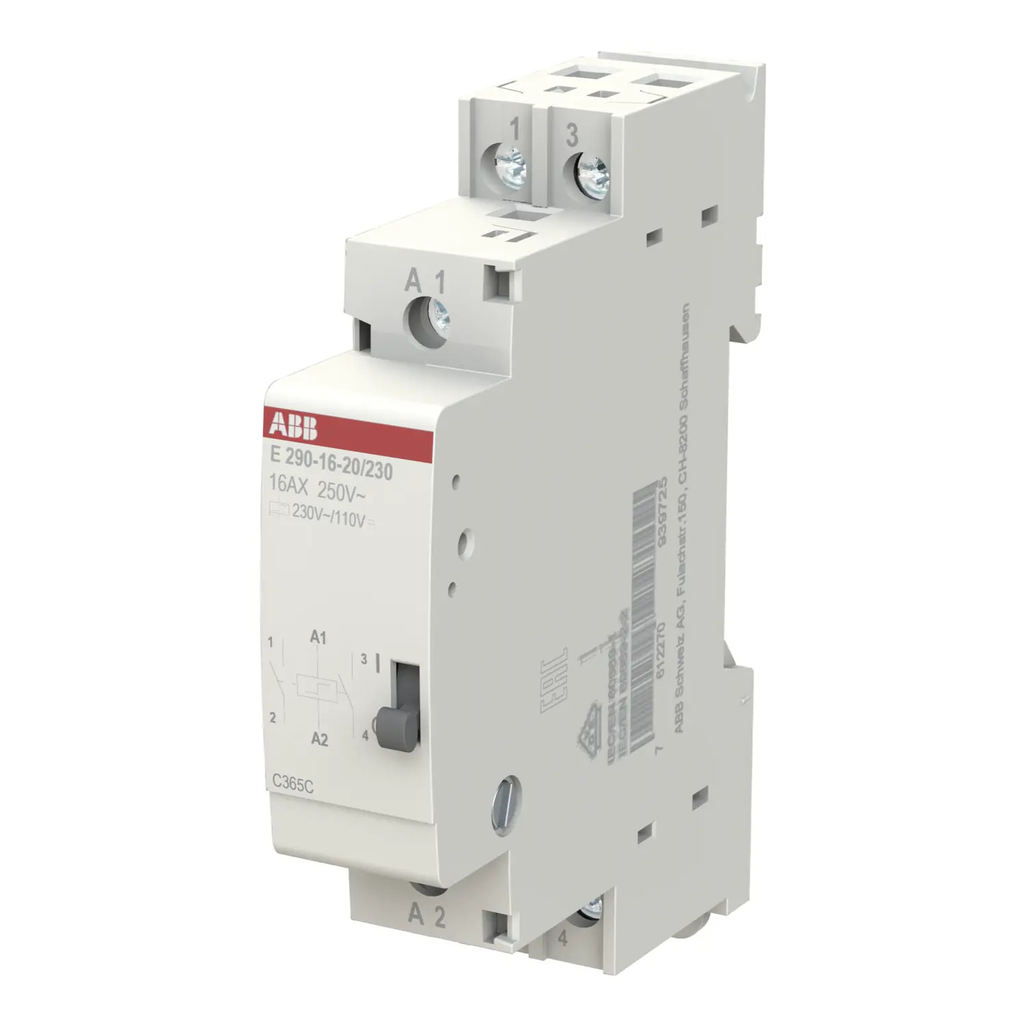 2TAZ312000R2012 ABB Télérupteur bipolaire 2NO 16A 230V AC E290-16-20/230 A093972