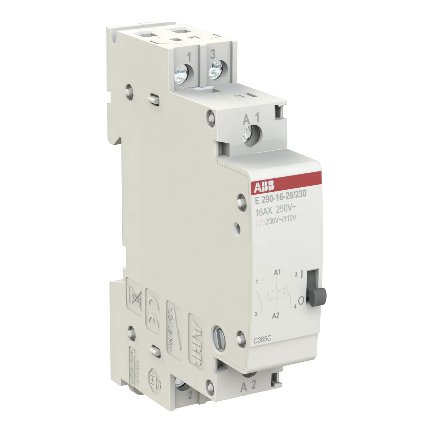 2TAZ312000R2012 ABB Télérupteur bipolaire 2NO 16A 230V AC E290-16-20/230 A093972