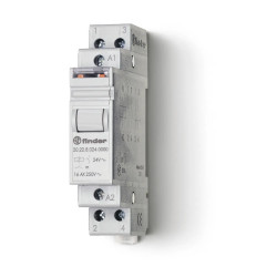 20.22.9.024.4000 Finder Télérupteur bipolaire 2NO 16A 24V DC Série 20 Série 20.22 202290244000