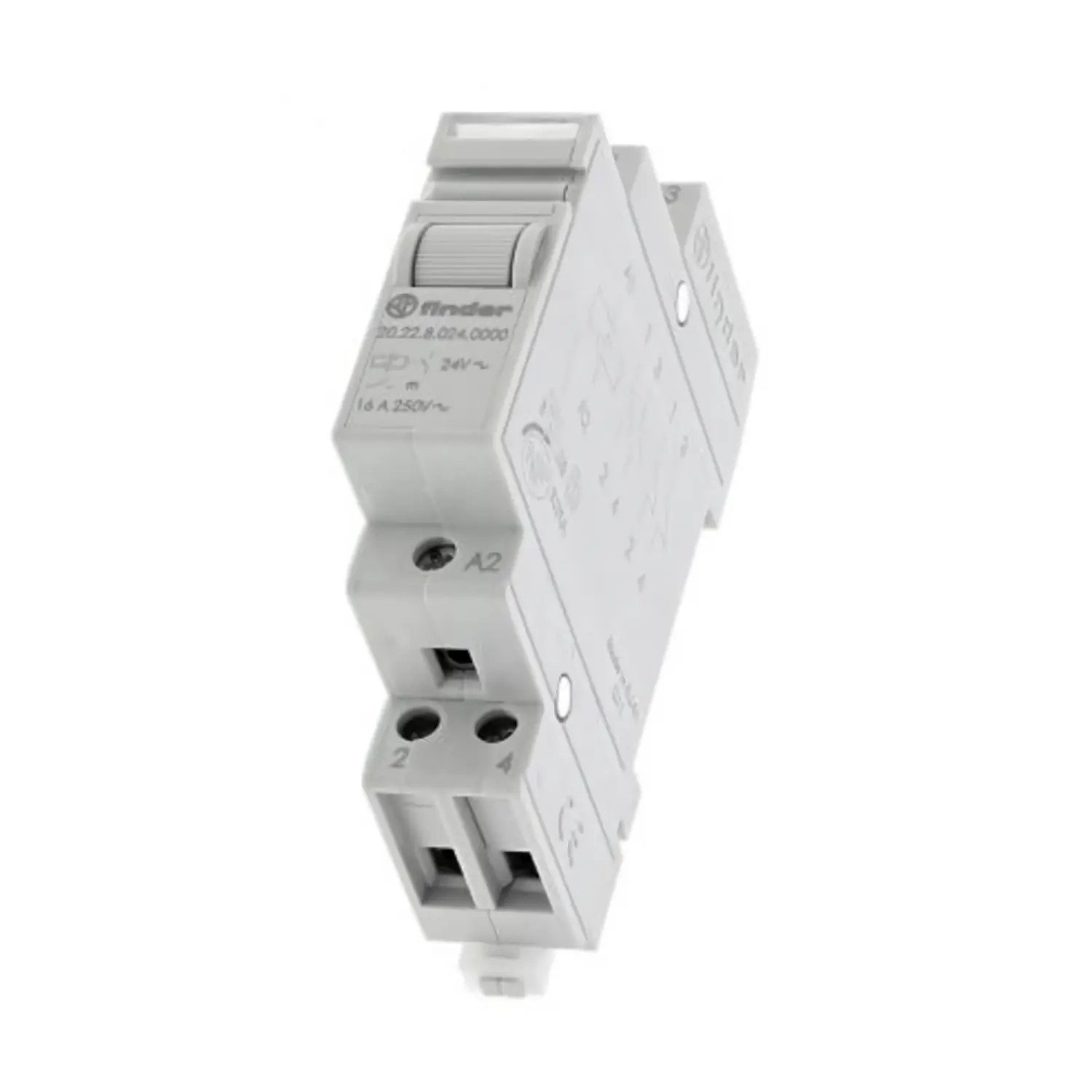 20.22.9.024.4000 Finder Télérupteur bipolaire 2NO 16A 24V DC Série 20 Série 20.22 202290244000