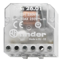 26.01.8.230.0000 Finder Télérupteur encastrable unipolaire 1NO 10A 260182300000