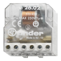 26.02.8.230.0000 Finder Télérupteur encastrable bipolaire 2NO 10A 260282300000