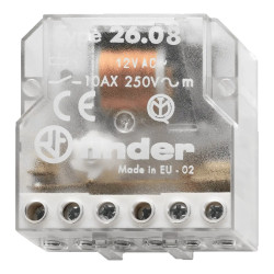 26.08.8.230.4000 Finder Télérupteur encastrable pour volet roulant 2NO 10A 260882304000