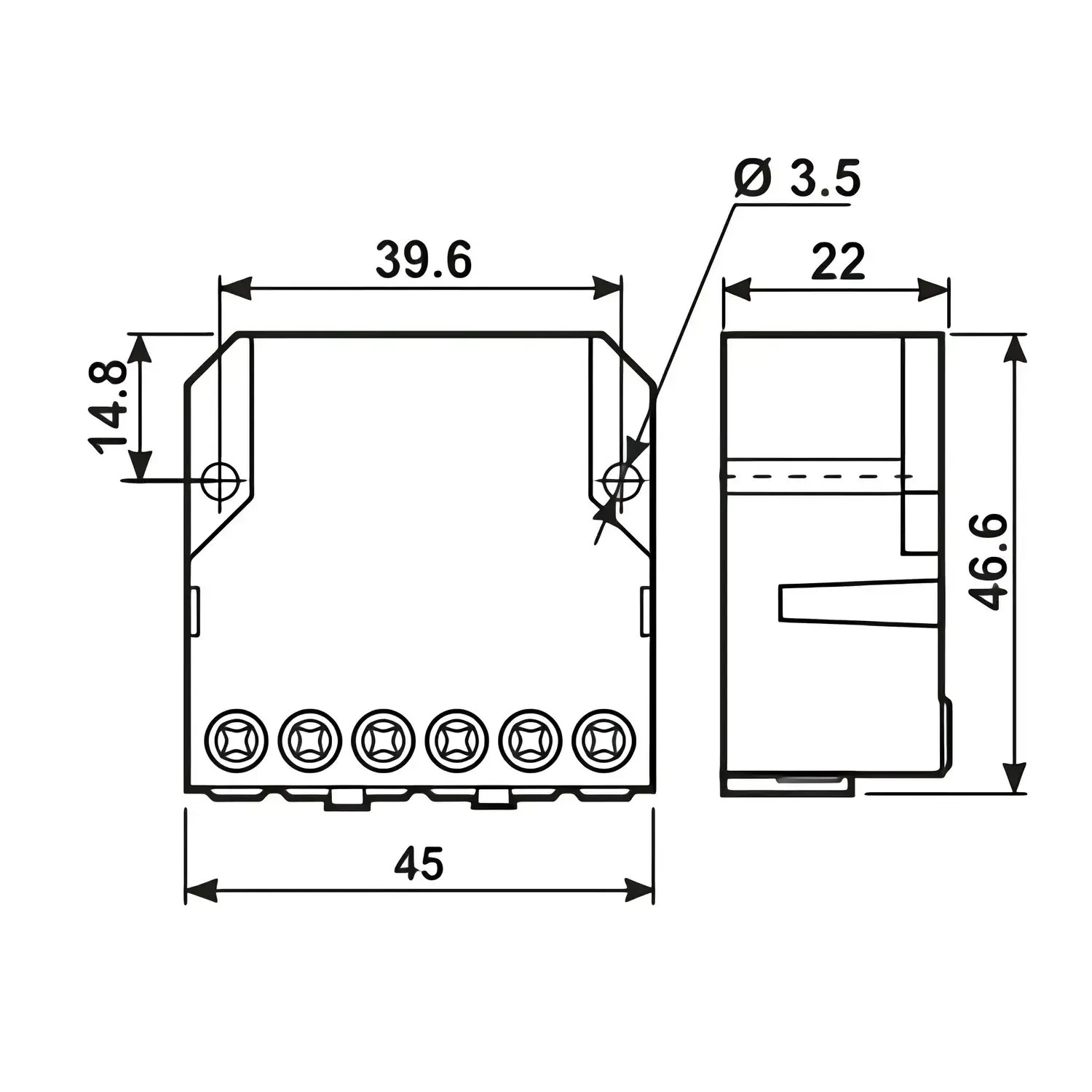 26.08.8.230.4000 Finder Télérupteur encastrable pour volet roulant 2NO 10A 260882304000