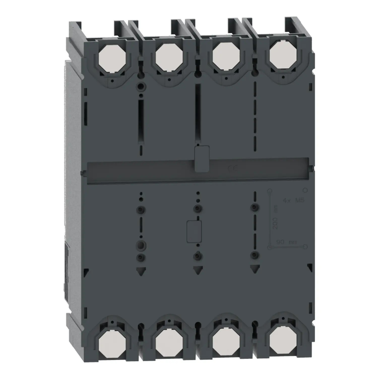 C40F44V400 - Disjoncteur différentiel 400A Schneider 4P4D réglable de 160A à 400A - MicroLogic 4.3 Vigi - 36kA - NSX400F